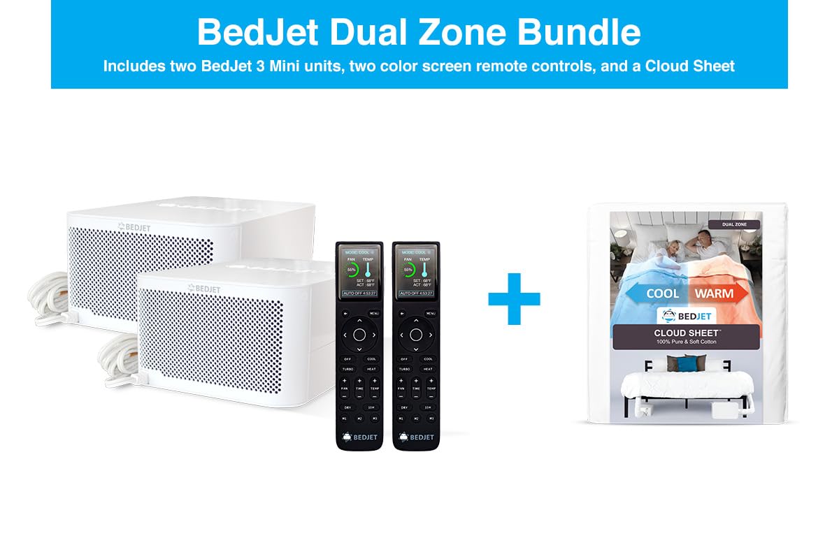 BedJet 3 Climate Comfort for Beds, Cooling Fan + Heating Air (Single Temp. Zone Any Size Bed or Mattress)